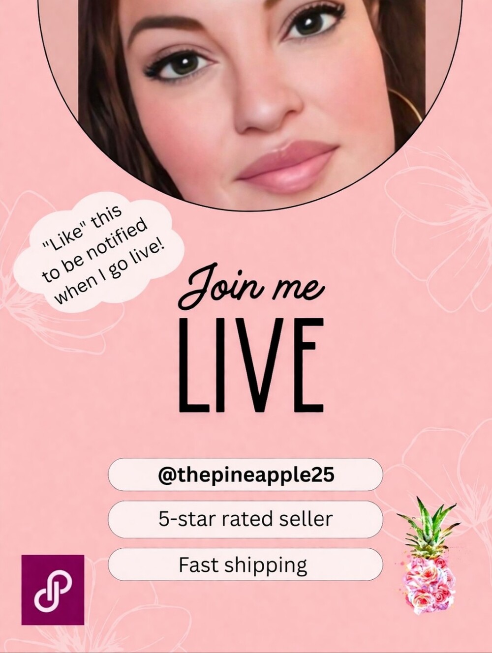 "Like" this to be notified when I'm live! - Picture 2 of 3
